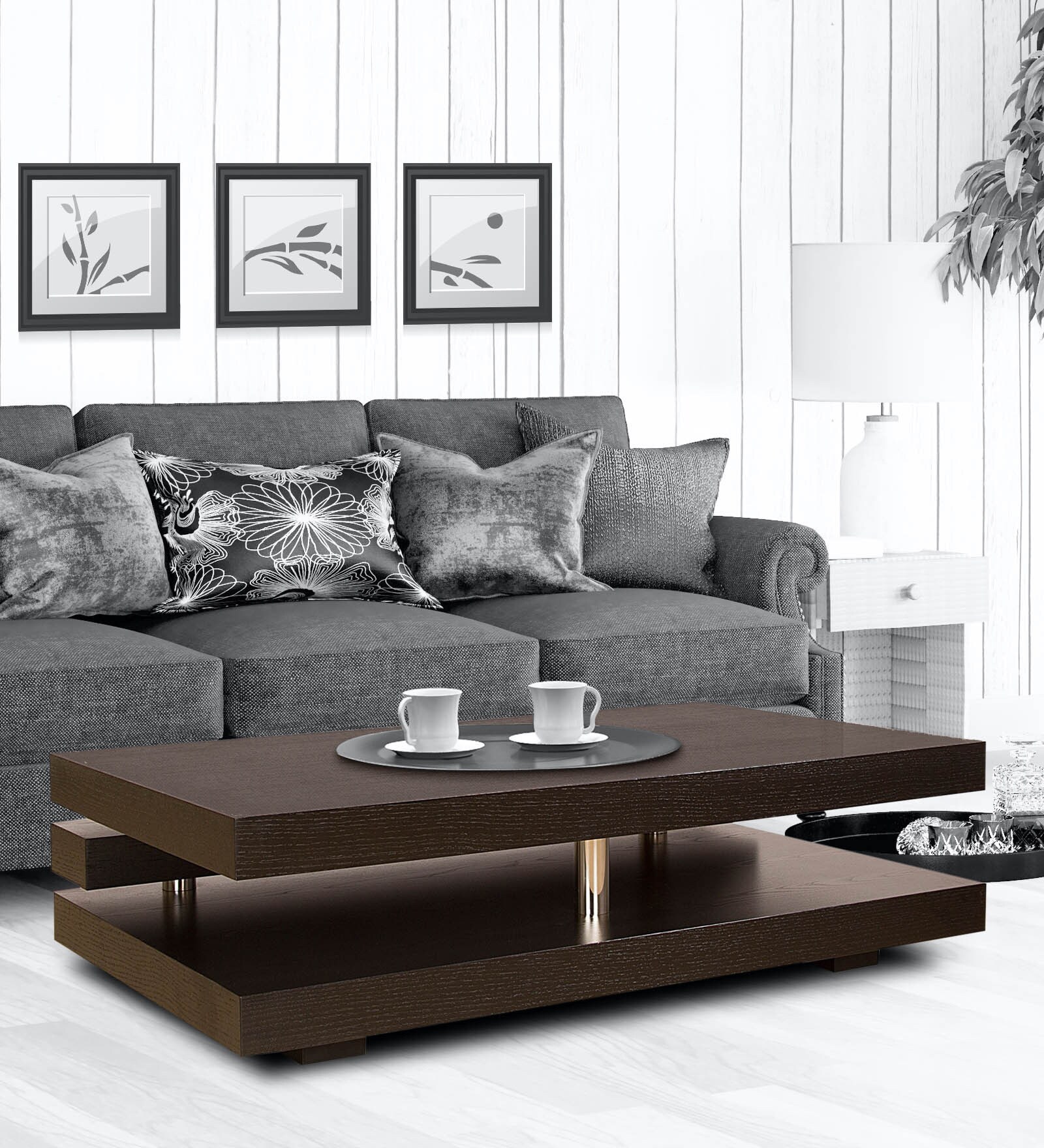Buy Zara Coffee Table in Wenge Colour by HomeTown Online Modern
