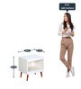 Zabel End Table in White Colour