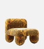 Zaefrique Pattern Lounge Chair In Ochre Print Colour