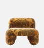 Zaefrique Pattern Lounge Chair In Ochre Print Colour