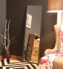 Solid Wood Full Length Mirror in Black colour