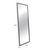 Solid Wood Full Length Mirror in Black colour