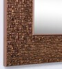 Fibre Bathroom Mirror In Brown (L: 18, W: 1, H: 24 Inches)