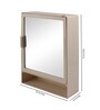 Single Door Plastic Bathroom Cabinet & Shelf With Mirror