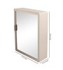 Single Door Plastic Bathroom Cabinet With Mirror