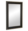 Glass Bathroom Mirror In Black (L: 15, W: 1, H: 21 Inches)