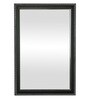 Fibre Framed Black Bathroom Mirror (L:14, W: 0.5, H: 20 Inches)