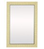 Fibre Bathroom Mirror In Cream (L: 14.5, W: 5, H: 20.5 Inches)