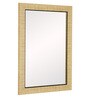 Fibre Bathroom Mirror In Cream (L: 14.5, W: 5, H: 20.5 Inches)