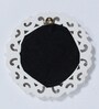 Framed Round Wall Mirror in White colour