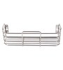 Zahab Silver Stainless Steel Bathroom Shelf