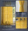 Zahara Mustard Yellow Floral Cotton Curtains for Door Pack of 1