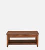 Zanus Wooden Coffee Table In Walnut Finish