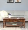 Zanus Wooden Coffee Table In Walnut Finish