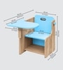 Zapper Kids Desk Chair In Blue Finish