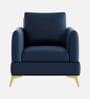 Zara 1 Sofa In Navy Blue Colour