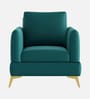 Zara 1 Sofa In Teal Green Colour