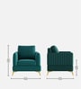 Zara 1 Sofa In Teal Green Colour