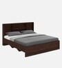 Daro King Size Bed Without Storage in Brown Colour