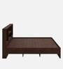 Daro King Size Bed Without Storage in Brown Colour