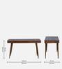 Zaragoza Solid Wood Writing Table In Rustic Teak Finish