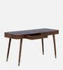 Zaragoza Solid Wood Writing Table In Rustic Teak Finish