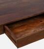 Zaragoza Solid Wood Writing Table In Rustic Teak Finish