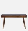 Zaragoza Solid Wood Writing Table In Rustic Teak Finish
