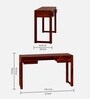Zaria Writing Table In Honey Finish