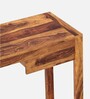 Zaria Writing Table In Natural Teak Finish