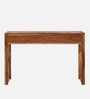 Zaria Writing Table In Natural Teak Finish