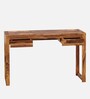 Zaria Writing Table In Natural Teak Finish