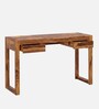 Zaria Writing Table In Natural Teak Finish