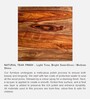 Zaria Writing Table In Natural Teak Finish