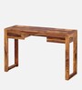 Zaria Writing Table In Natural Teak Finish