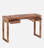 Zaria Writing Table In Natural Teak Finish