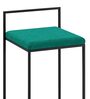 Zavier High back Bar Stool In Sea Green Colour