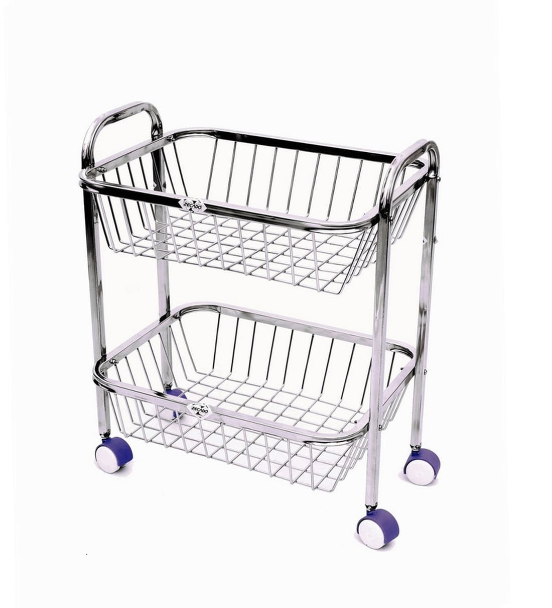 Buy 2 Tier Stainless Steel Kitchen Trolley By Zecado Online Kitchen