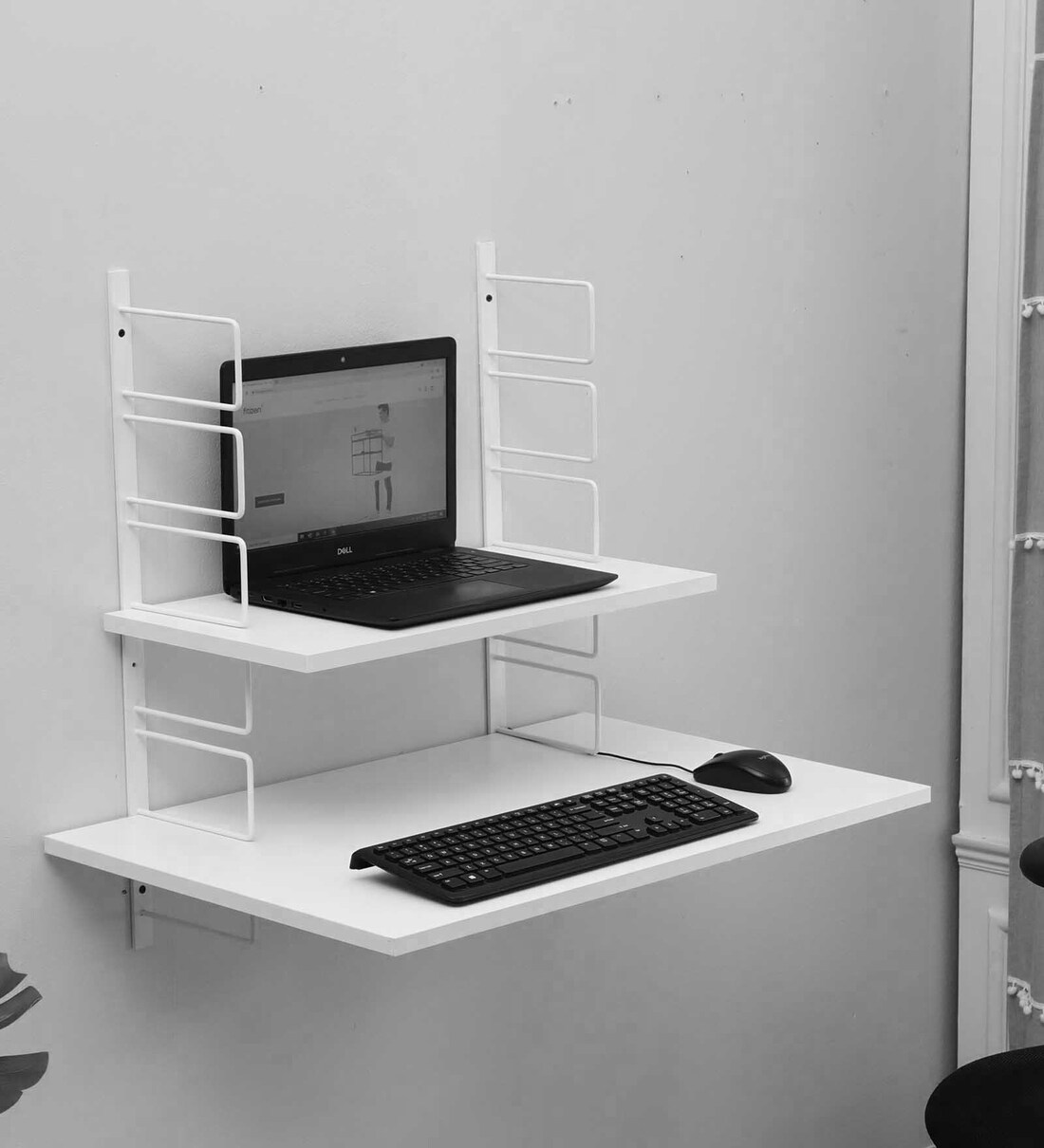 Buy Zen Metal Wall Mounted Table in White Colour at 15 OFF by Fitizen