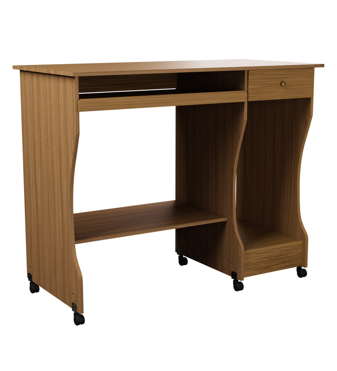 Buy Zenith Computer Table in Teak Finish by Nilkamal Online Computer