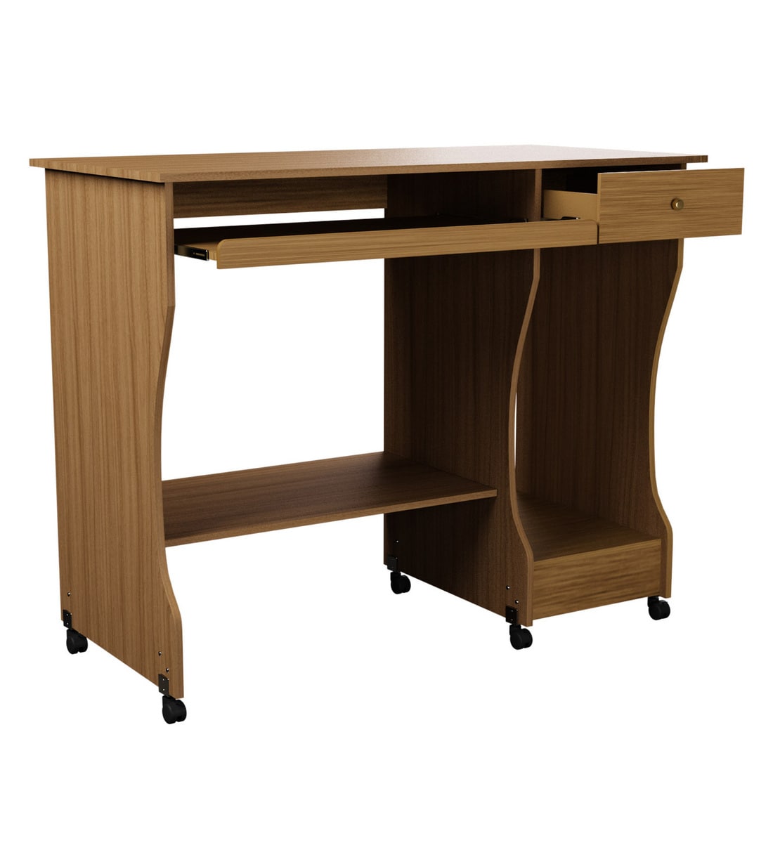 Buy Zenith Computer Table in Teak Finish by Nilkamal Online Computer