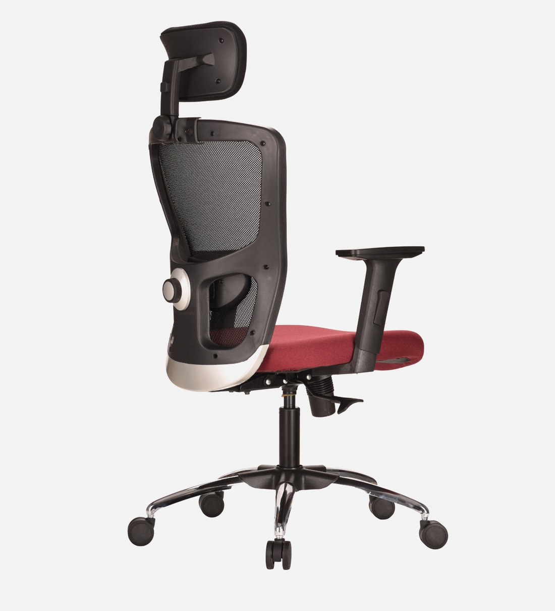 Buy Zenith HB Pro High Back Ergonomic Office Chair in Maroon Colour by
