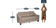 Zella 3 Seater Sofa in Dark Beige Colour