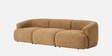 Zen Boucle 3 Seater Sofa In Beige Colour