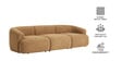 Zen Boucle 3 Seater Sofa In Beige Colour