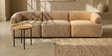 Zen Boucle 3 Seater Sofa In Beige Colour