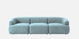 Zen Boucle 3 Seater Sofa In Blue Colour Zen Boucle 3 Seater Sofa In Blue Colour