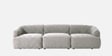 Zen Boucle 3 Seater Sofa In Chic Grey Colour