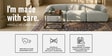 Zen Boucle 3 Seater Sofa In Chic Grey Colour