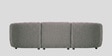 Zen Boucle 3 Seater Sofa In Chic Grey Colour